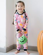 Halloween Night Pink Long Sleeve Pajama