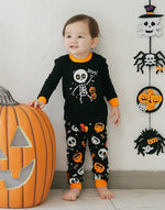 Halloween Dancing Skull Long Sleeve Pajama