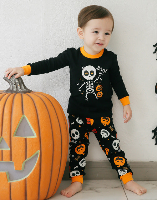 Halloween Dancing Skull Long Sleeve Pajama