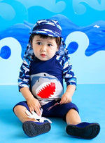 King of the Sea Baby 3/4 Sleeve Swimsuit - Go PJ Party