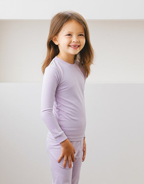 Lavender Girls Aero Heat Thermal Pajama Set