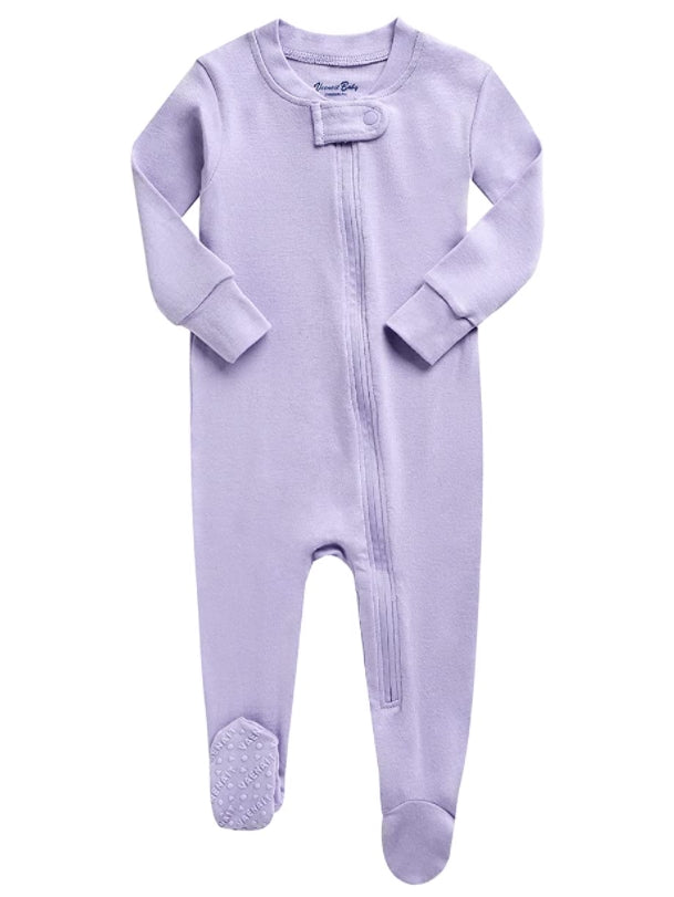 Baby Footed Sleepers (Lavender/Lilac)