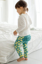 Mint Flower Baby Frill Leggings - Go PJ Party