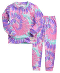 Tie Dye Mint Pink Purple Long Sleeve Pajama