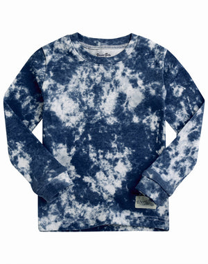 Tie Dye Navy Long Sleeve Pajama