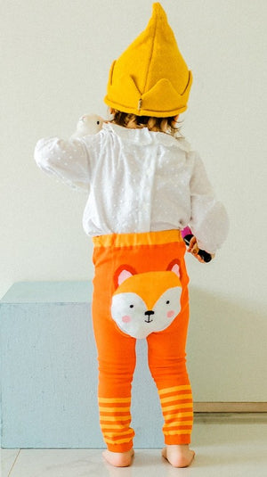 Orange Foxy Baby Leggings - Go PJ Party