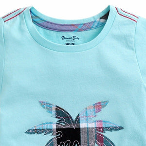 Palm Tree Sky Short Sleeve Tee & Shorts Set - Go PJ Party