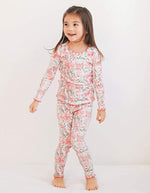 Pink Bloom Shirring Long Sleeve Pajama