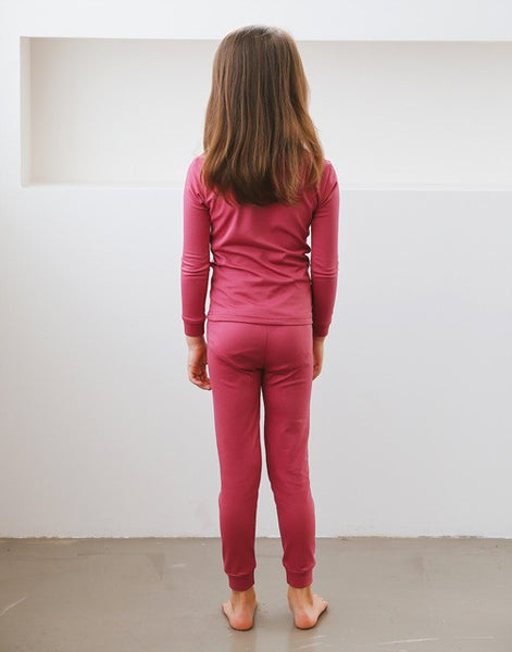 Just Love Thermal Underwear Set for Girls (Pastel Pink, 5-6) 