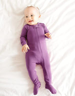 Purple Baby Footed Sleepers