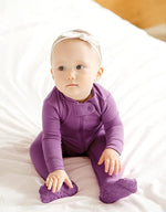 Purple Baby Footed Sleepers