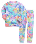 Tie Dye Rainbow Mint Long Sleeve Pajama