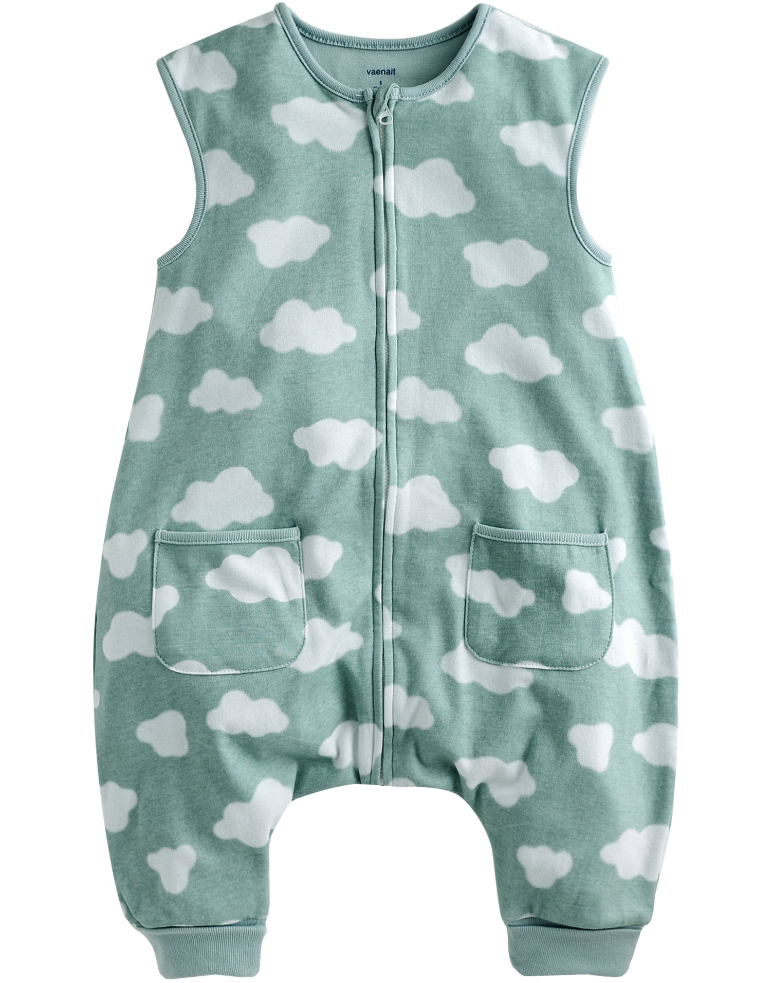 Cloud Mint Cotton Sleepsack - Go PJ Party