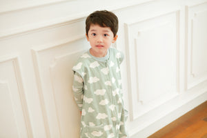 Cloud Mint Cotton Sleepsack - Go PJ Party