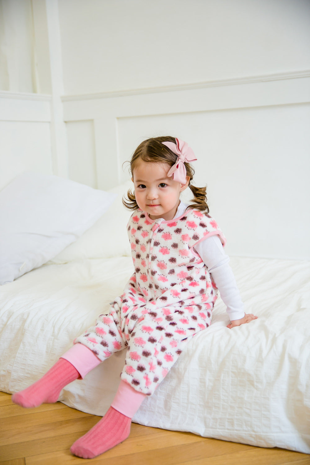 Rain Cloud Pink Soft Microfibre Blanket Sleeper - Go PJ Party