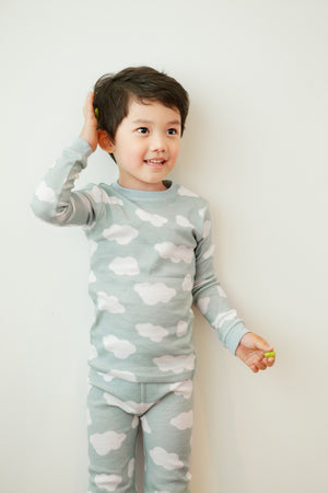 Long Cloud Sky Long Sleeve Pajama - Go PJ Party