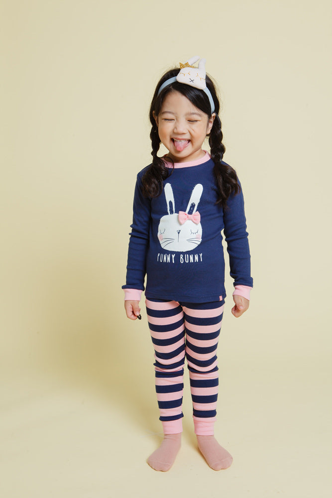 Funny Bunny Long Sleeve Pajama - Go PJ Party