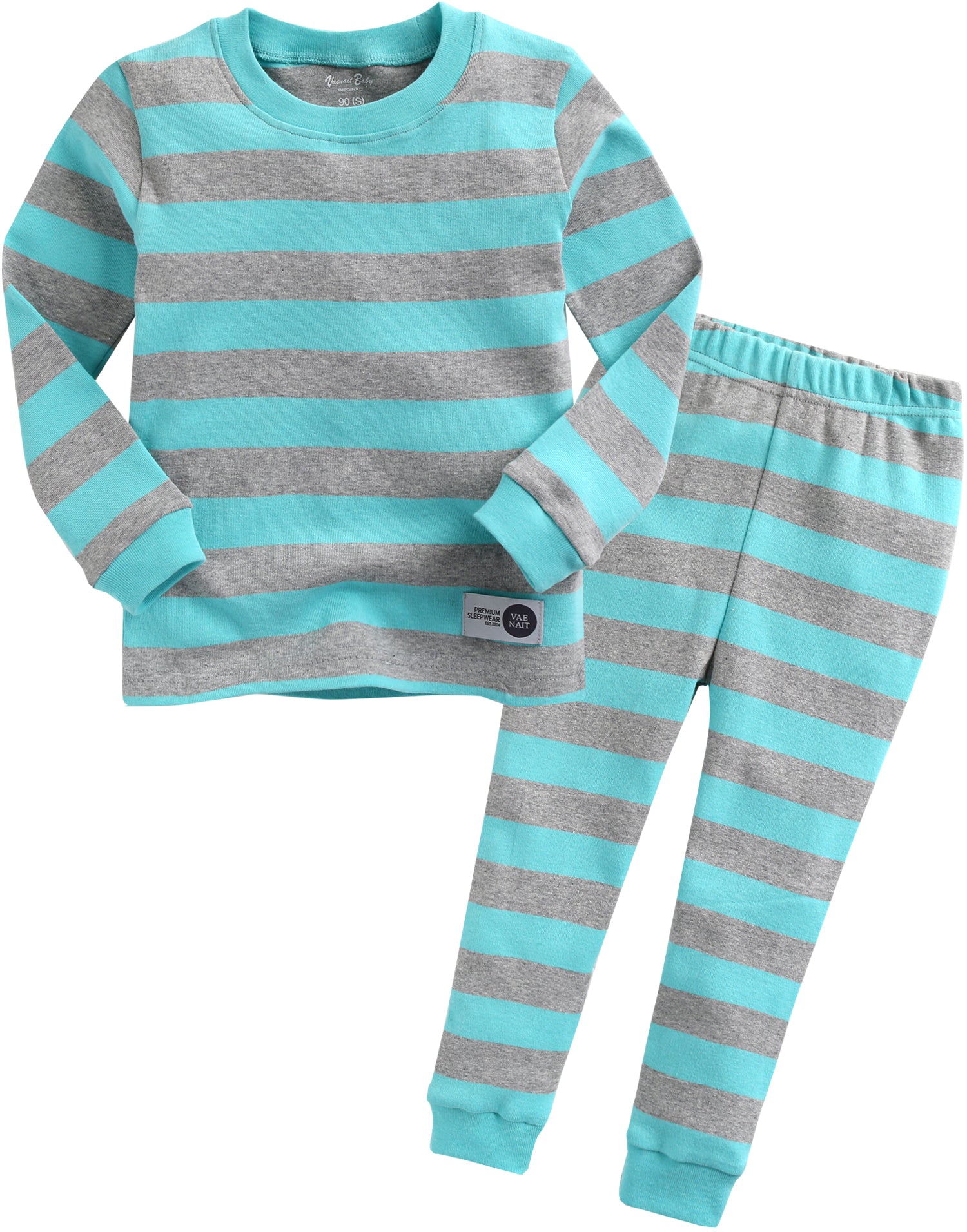 Color Magic Mint Grey Long Sleeve Pajama - Go PJ Party