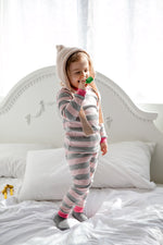 Color Magic Pink Grey Long Sleeve Pajama - Go PJ Party