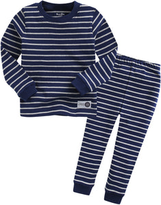 Color Pen Navy Long Sleeve Pajama - Go PJ Party