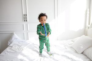 Color Pen Green Long Sleeve Pajama - Go PJ Party