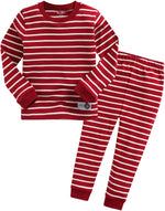 Color Pen Burgundy Long Sleeve Pajama - Go PJ Party