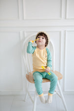 Raglan Yellow Long Sleeve Pajamas - Go PJ Party