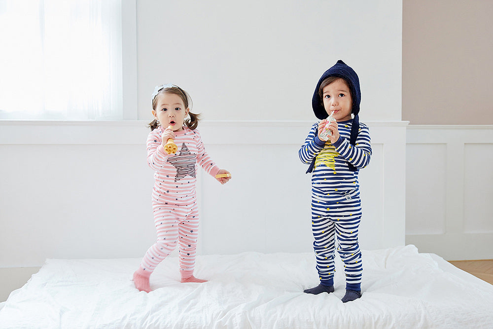 Bling Blue Long Sleeve Pajama - Go PJ Party