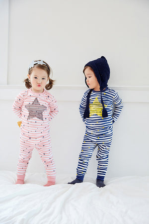 Bling Blue Long Sleeve Pajama - Go PJ Party