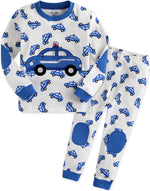 Blue Car Long Sleeve Pajamas - Go PJ Party