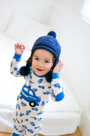 Blue Car Long Sleeve Pajamas - Go PJ Party