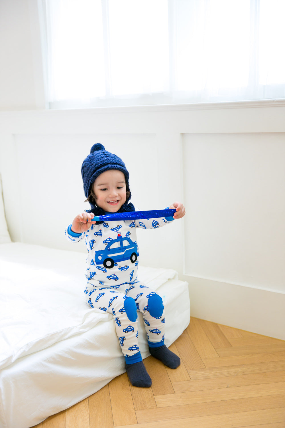 Blue Car Long Sleeve Pajamas - Go PJ Party