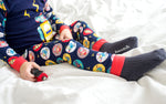 Mega Robot Navy Long Sleeve Pajama - Go PJ Party