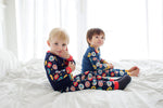 Mega Robot Navy Long Sleeve Pajama - Go PJ Party