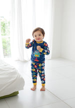 Mega Robot Blue Long Sleeve Pajama - Go PJ Party