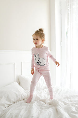 Drawing Rabbit Long Sleeve Pajama - Go PJ Party