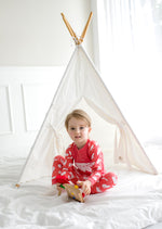 The Bear Coral Long Sleeve Pajama - Go PJ Party