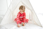 The Bear Coral Long Sleeve Pajama - Go PJ Party