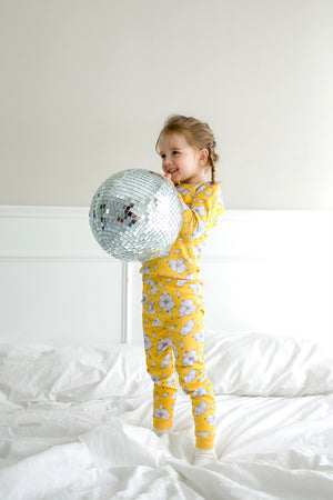 Yellow Bloom Long Sleeve Pajama - Go PJ Party