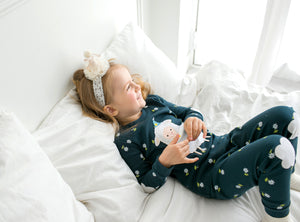 Lamb bloom Long Sleeve Pajamas - Go PJ Party