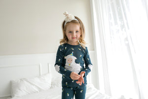 Lamb bloom Long Sleeve Pajamas - Go PJ Party