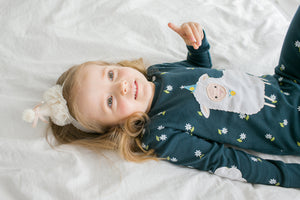 Lamb bloom Long Sleeve Pajamas - Go PJ Party