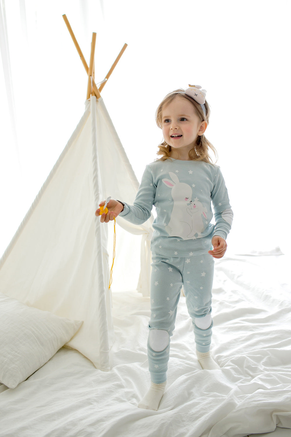 Blanc Rabbit Long Sleeve Pajama - Go PJ Party