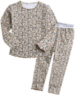 Maybee Beige Long Sleeve Pajama - Go PJ Party