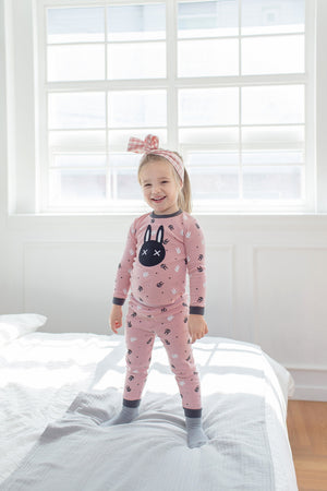 Swing Rabbit Pink Long Sleeve Pajama - Go PJ Party