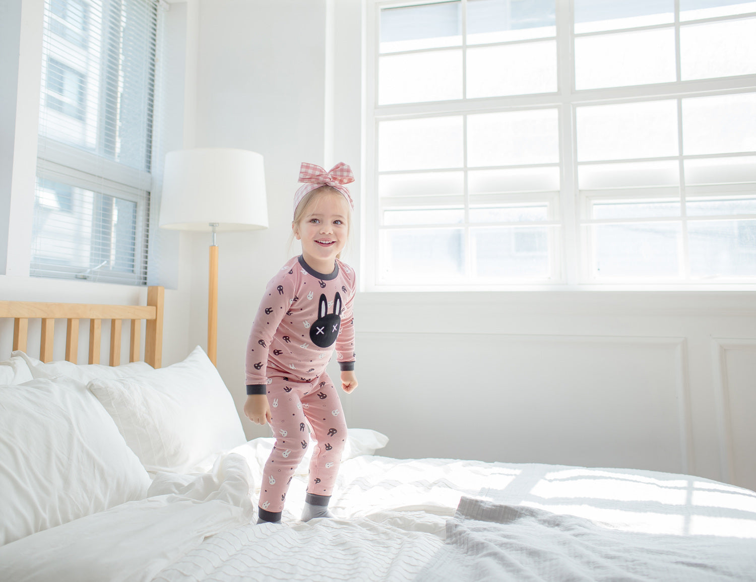 Swing Rabbit Pink Long Sleeve Pajama - Go PJ Party