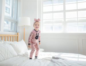 Swing Rabbit Pink Long Sleeve Pajama - Go PJ Party