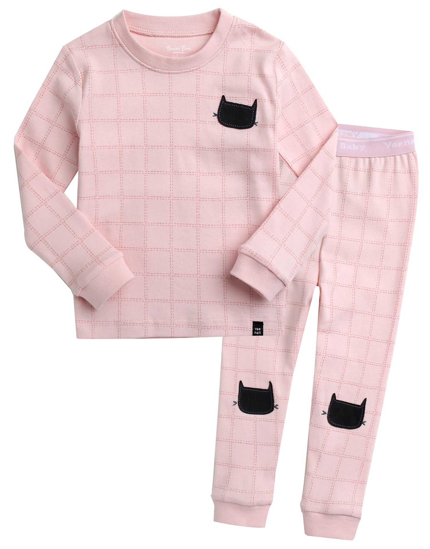 Blank Cat Pink Long Sleeve Pajama - Go PJ Party