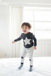 Momo Star Black Long Sleeve Pajama - Go PJ Party