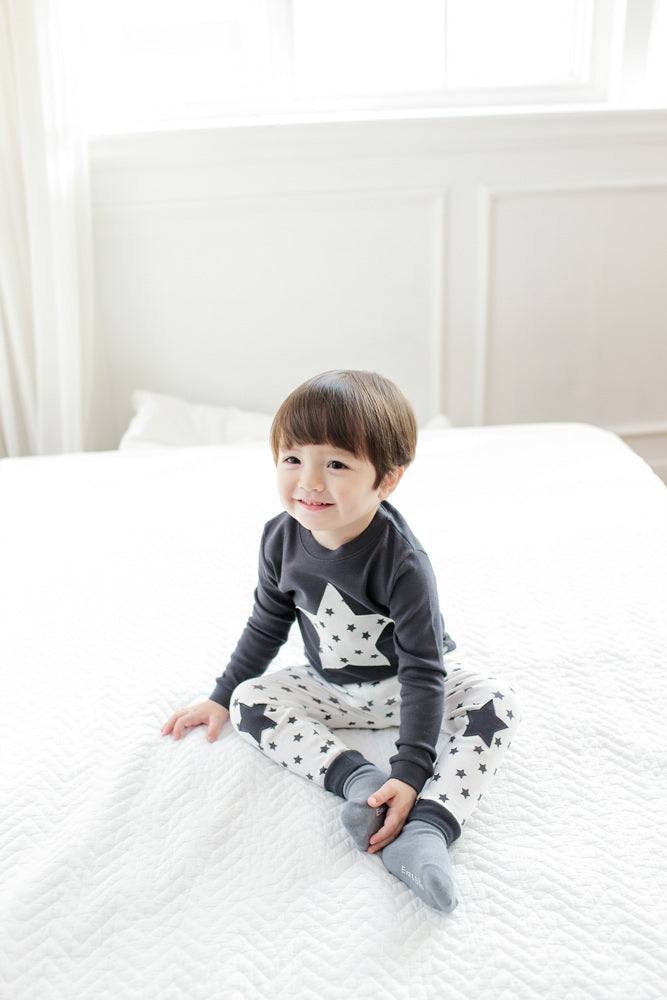 Momo Star Black Long Sleeve Pajama - Go PJ Party